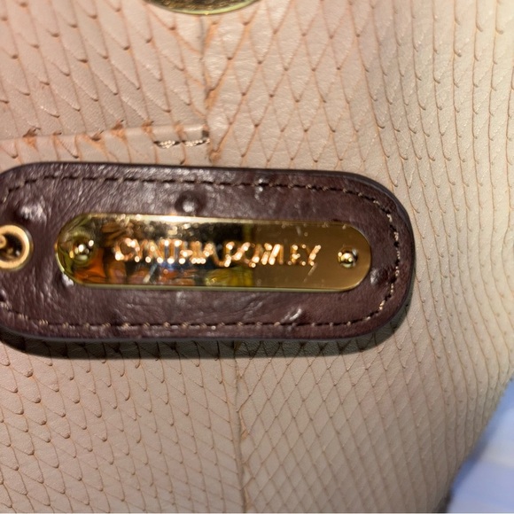 Cynthia Rowley Snakeskin Leather Tote Bag with Chain & Leather Straps - Picture 6 of 13